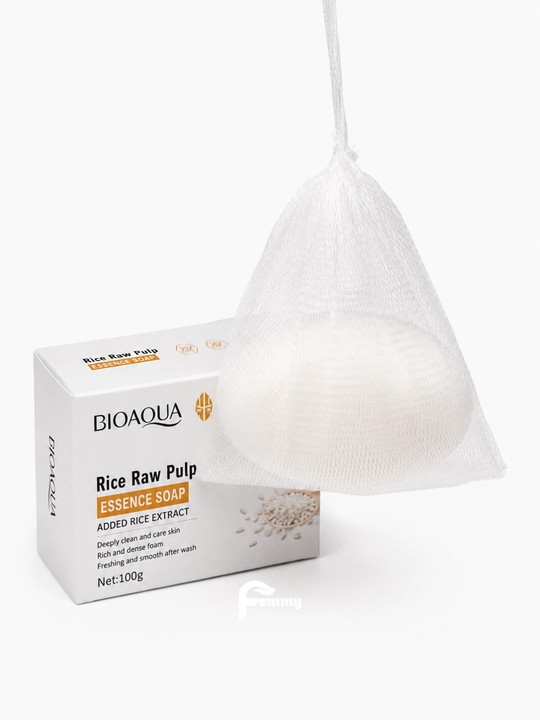 Отбеливающее мыло BIOAQUA с экстрактом риса, для лица и тела, 100 г