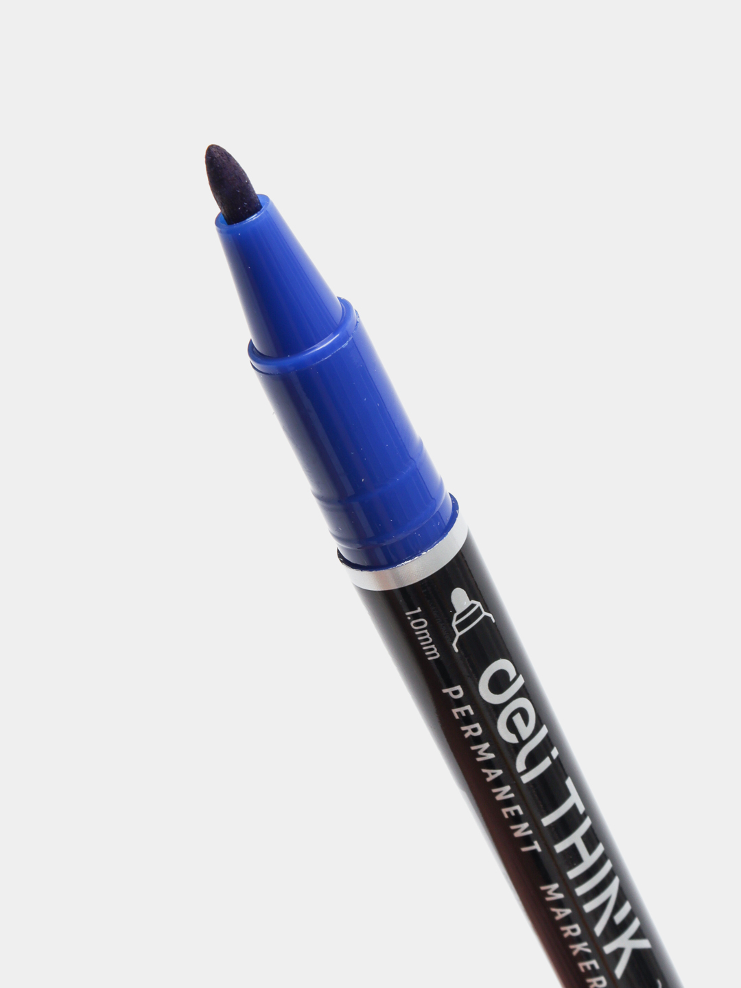 Doimiy marker Deli EU211-BK, ikki tomonlama, 0.5-1.0 mm, qora 2 dona