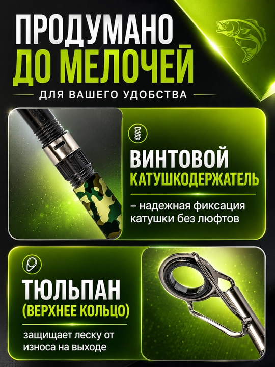 Удочка телескопическая для рыбалки
