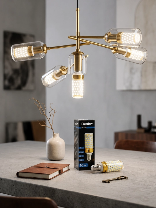 Beshr LED chiroq, kichik E14 rozetka, 16W, 6500K