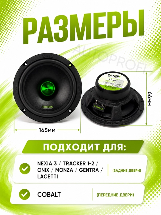 Автомобильные колонки Tanbx, акустическая система, динамики комплект из 2-х штук