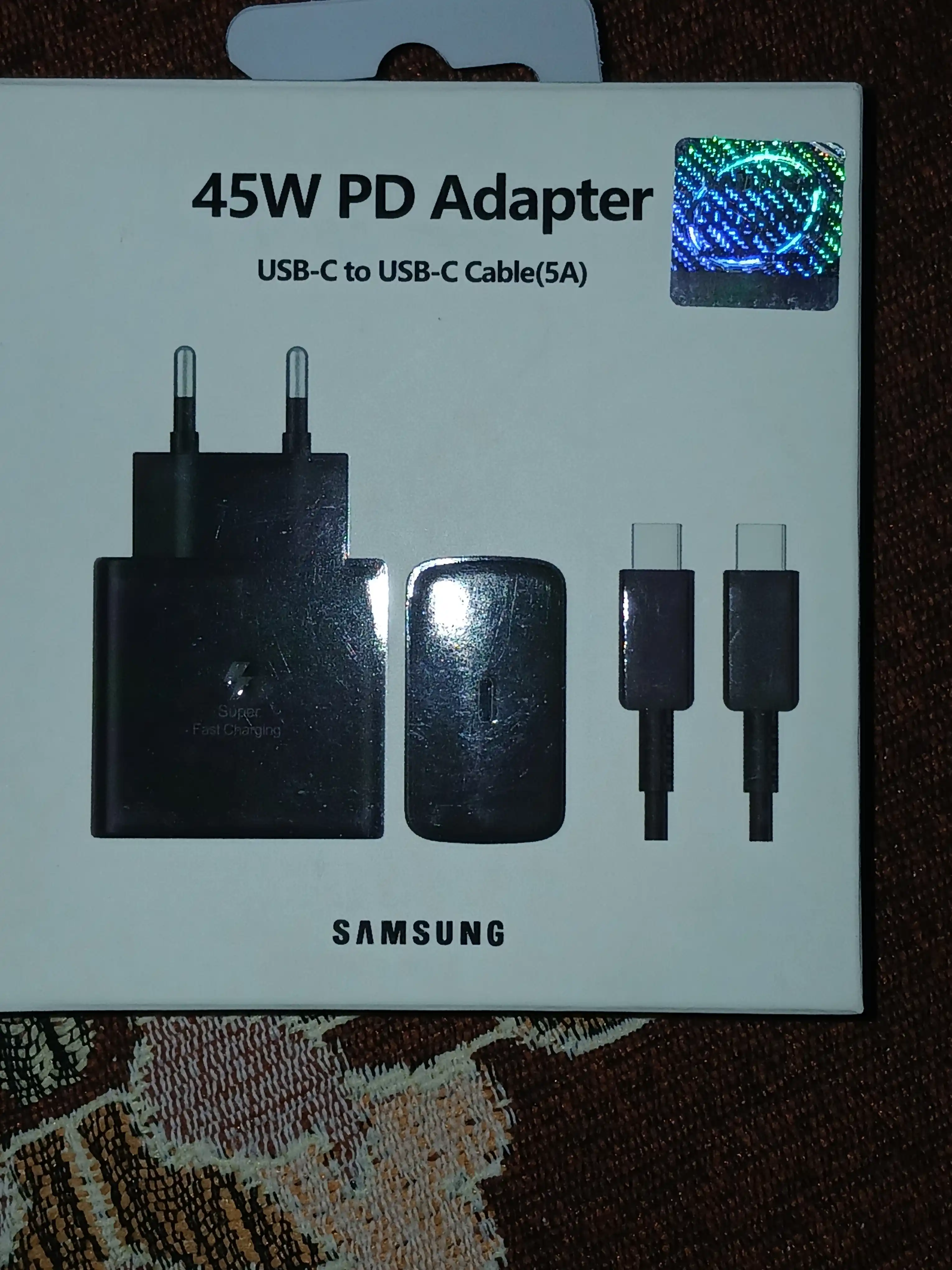 Зарядное устройство для Samsung, адаптер 45 Вт PD, быстрая зарядка, 6А