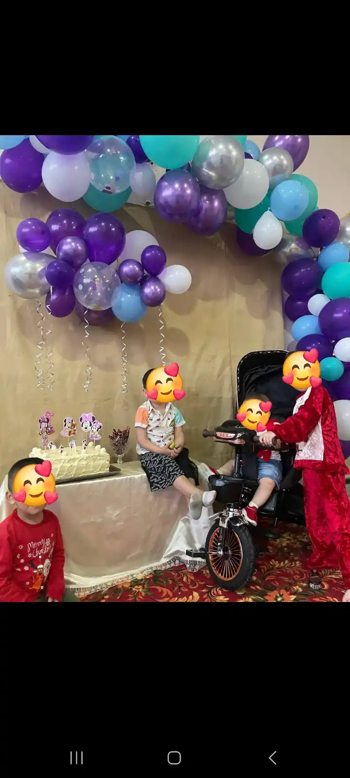 Bolalar velosipedi, uch g'ildirakli velosiped, uch g'ildirakli aravacha, savat bilan
