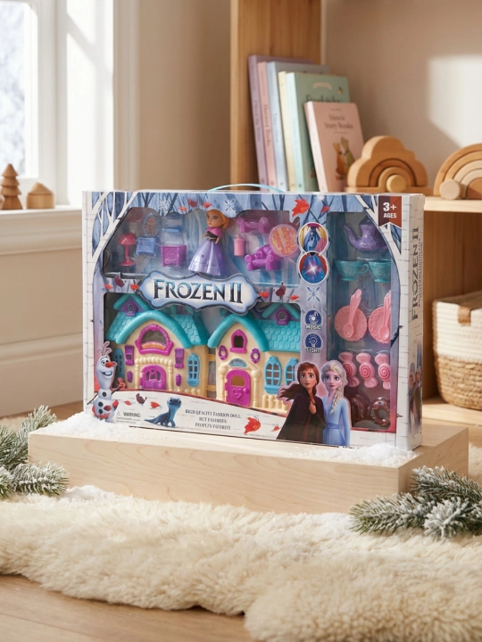 Игрушечный кукольный домик с куклой и аксессуарами, 20+ предметов, Akil Toys