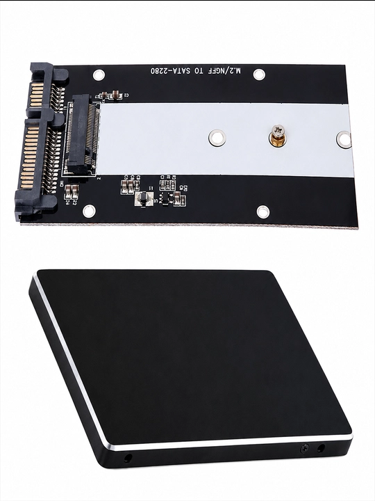 M.2 SATA NGFF SSD 2280 dan 2.5 SATA III ga adapter korpus, SSD o'tkazgich