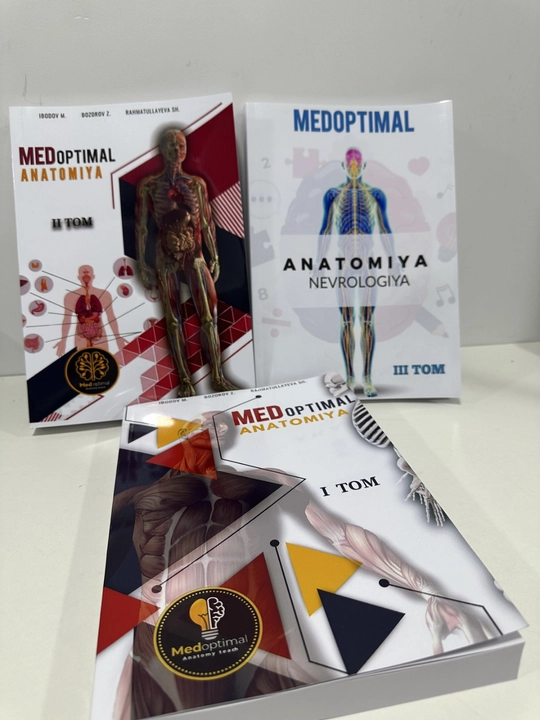 Tibbiyot kitobi, MEDoptimal anatomiya, tibbiyot talabalari uchun darslik, qo‘llanma