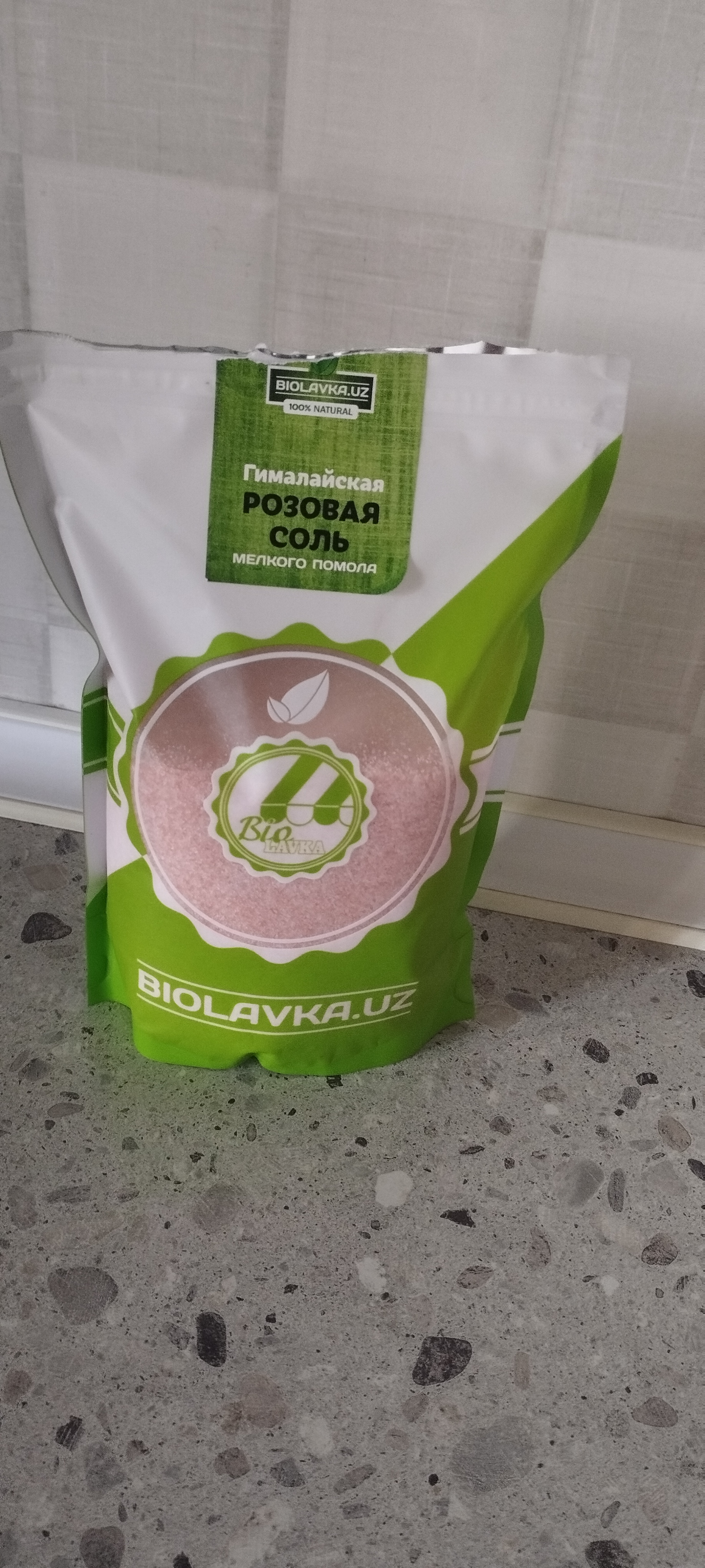 Himoloy pushti rangli tuzi Biolavka, 700 gr