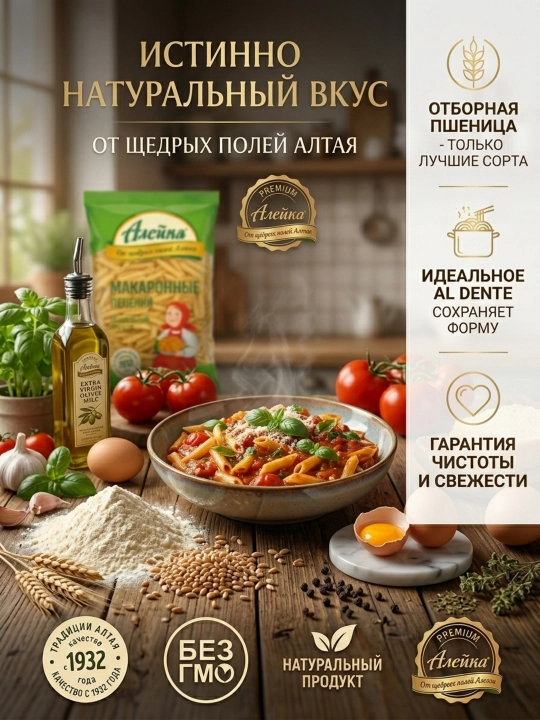 Makaron mahsulotlari "Aleyka", Silliq perya, oliy nav, 400 gr