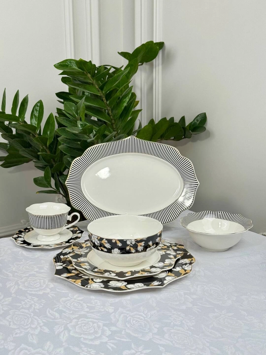 La Dolce New Bone China farfor oshxona servizi 44 predmet 6 kishilik