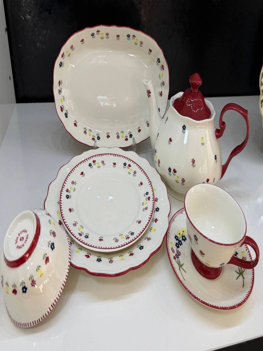 La Dolce New Bone China farfor oshxona servizi 44 predmet 6 kishilik