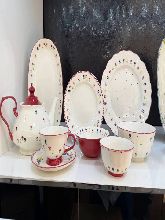 La Dolce New Bone China farfor oshxona servizi 44 predmet 6 kishilik