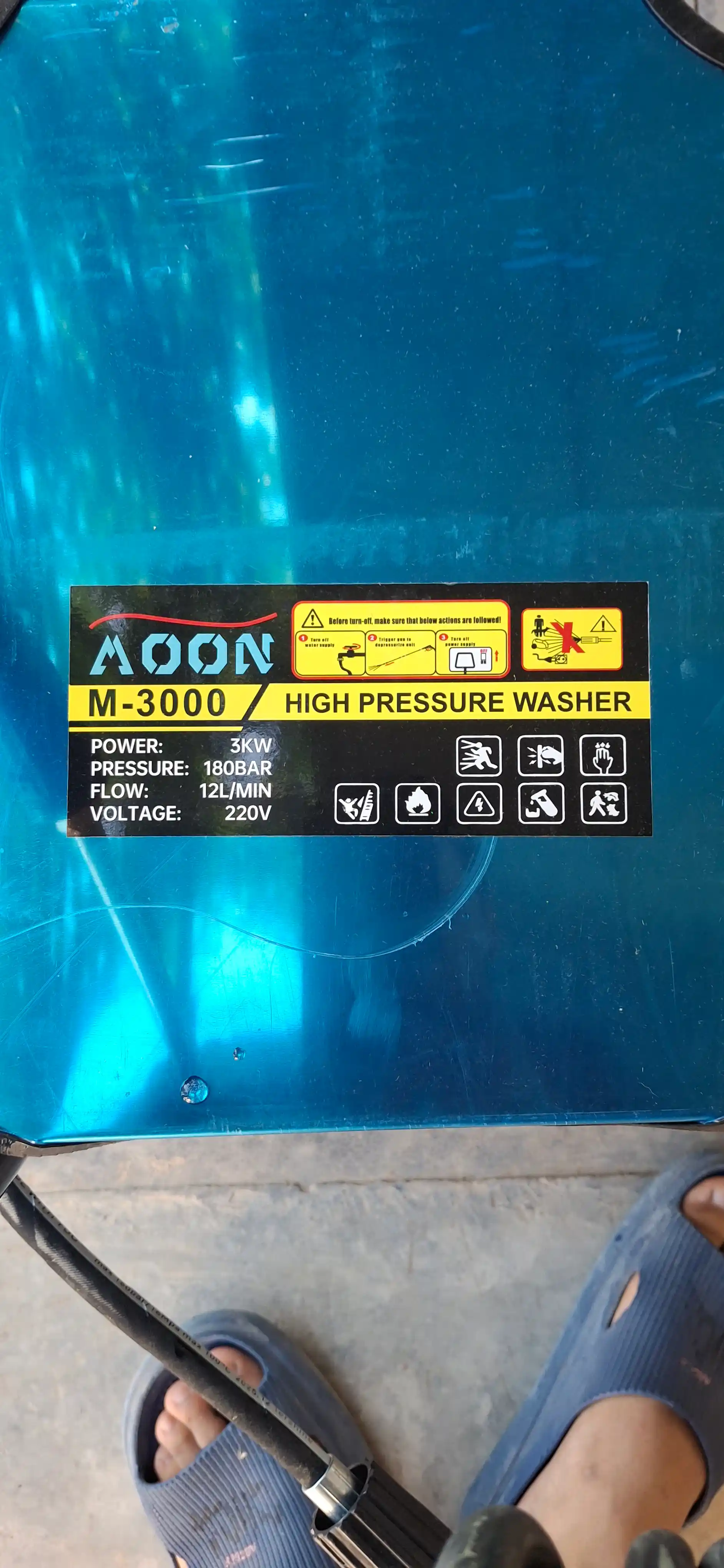 Yuqori bosimli avtomobillarni yuvish 3000 Vt avtomobillarni yuvish