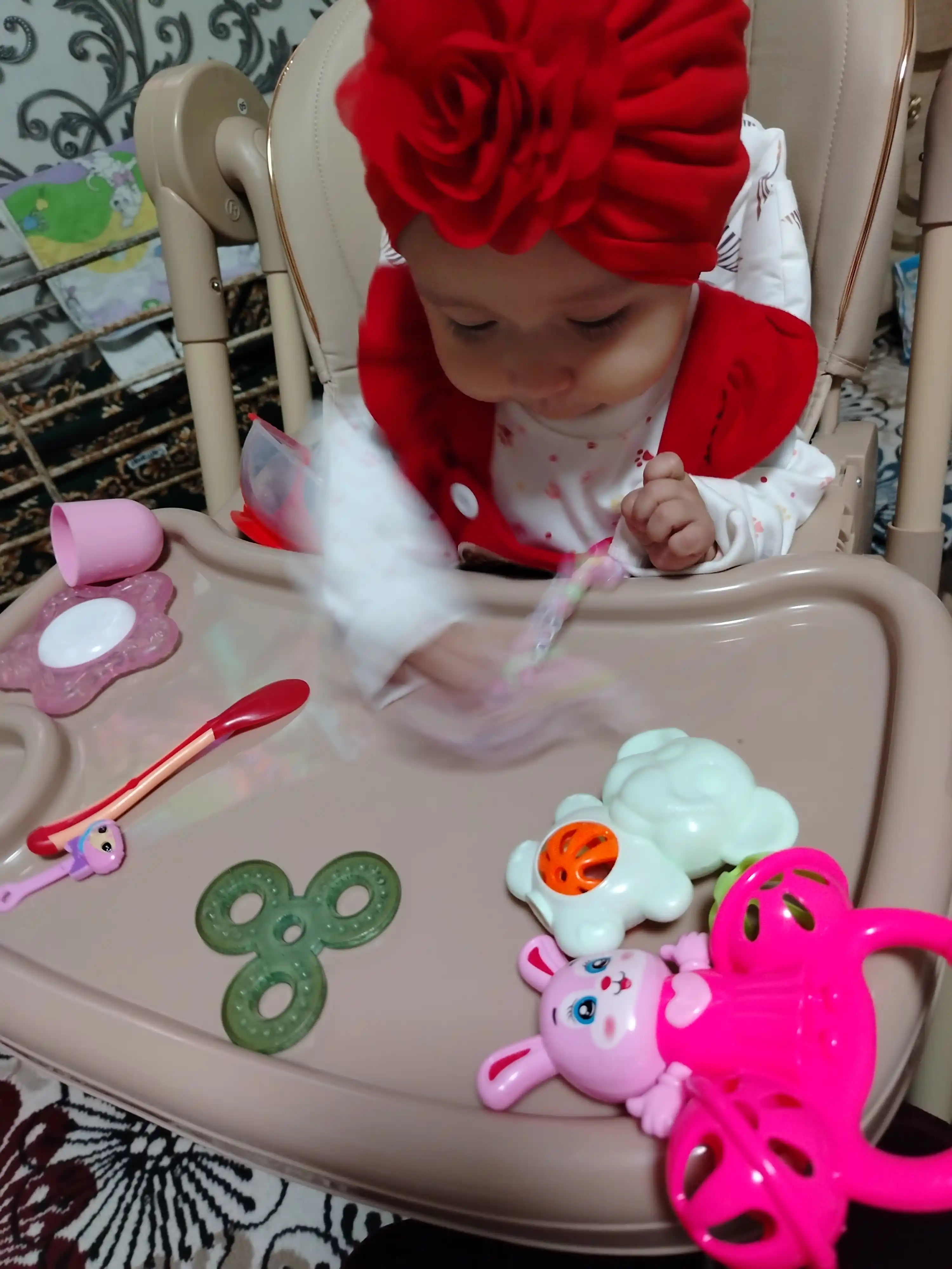 Детский стульчик для кормления + качели для детей Kidilo, 3 в 1, стульчик для детей