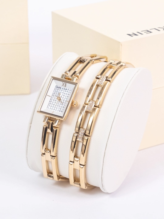 Ayollar qo'l soati Anne Klein AK5164, bilaguzuk bilan to'plam - 
