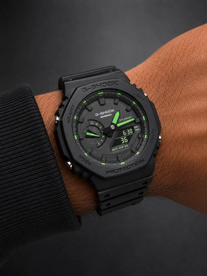 Мужские спортивные часы G-SHOCK, ударопрочные тактические электронные наручные часы — WTCLINE-GSHOCK-ЧЕРН