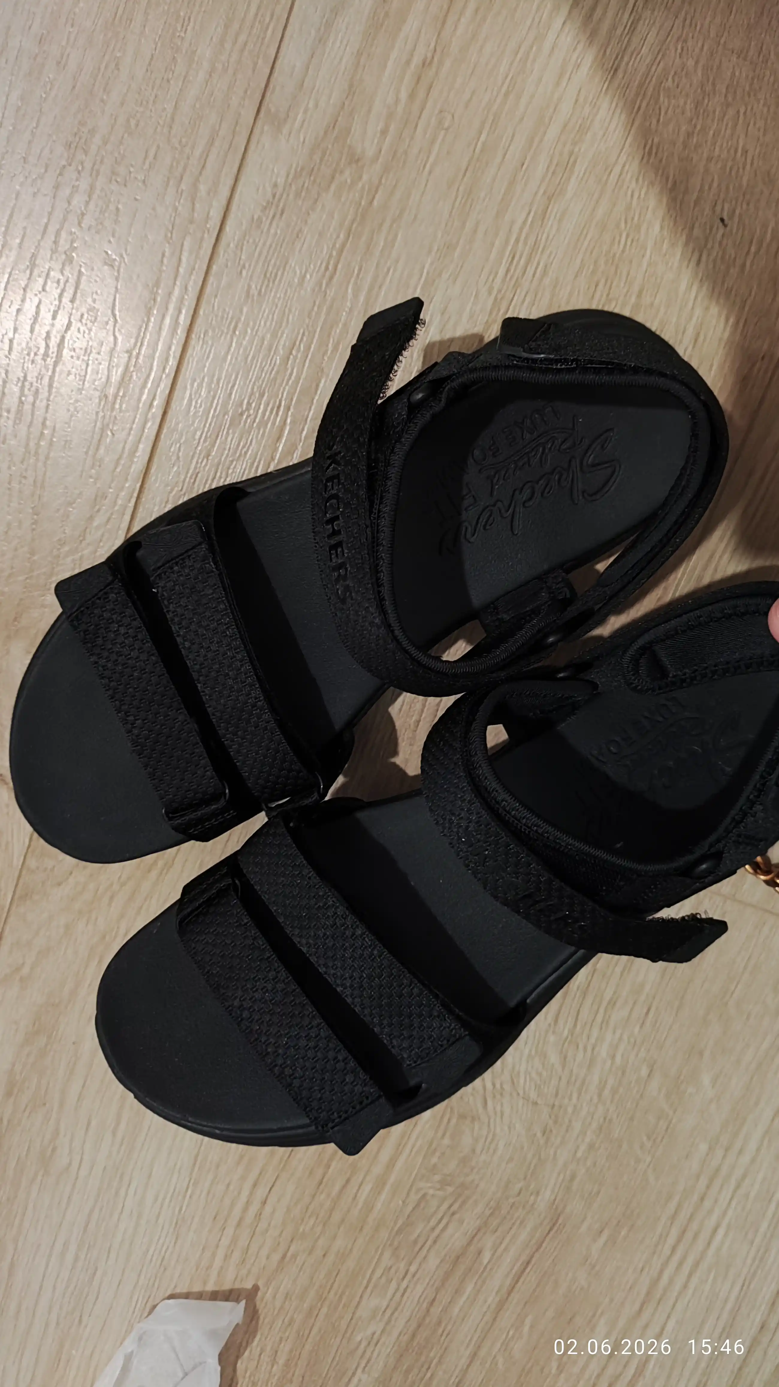 Ayollar sandali Skechers D'Lux Walker - Sea-Scape, to'rli ustki qismli