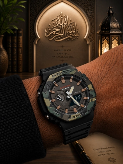 Мужские спортивные часы G-SHOCK, ударопрочные тактические электронные наручные часы — WTCLINE-GSHOCK-ТЕМНБИР