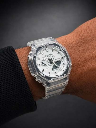 Мужские спортивные часы G-SHOCK, ударопрочные тактические электронные наручные часы — WTCLINE-GSHOCK-БЕЛЫЙ