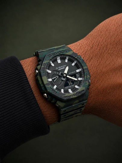 Мужские спортивные часы G-SHOCK, ударопрочные тактические электронные наручные часы — WTCLINE-GSHOCK-ЗЕЛХАКИ