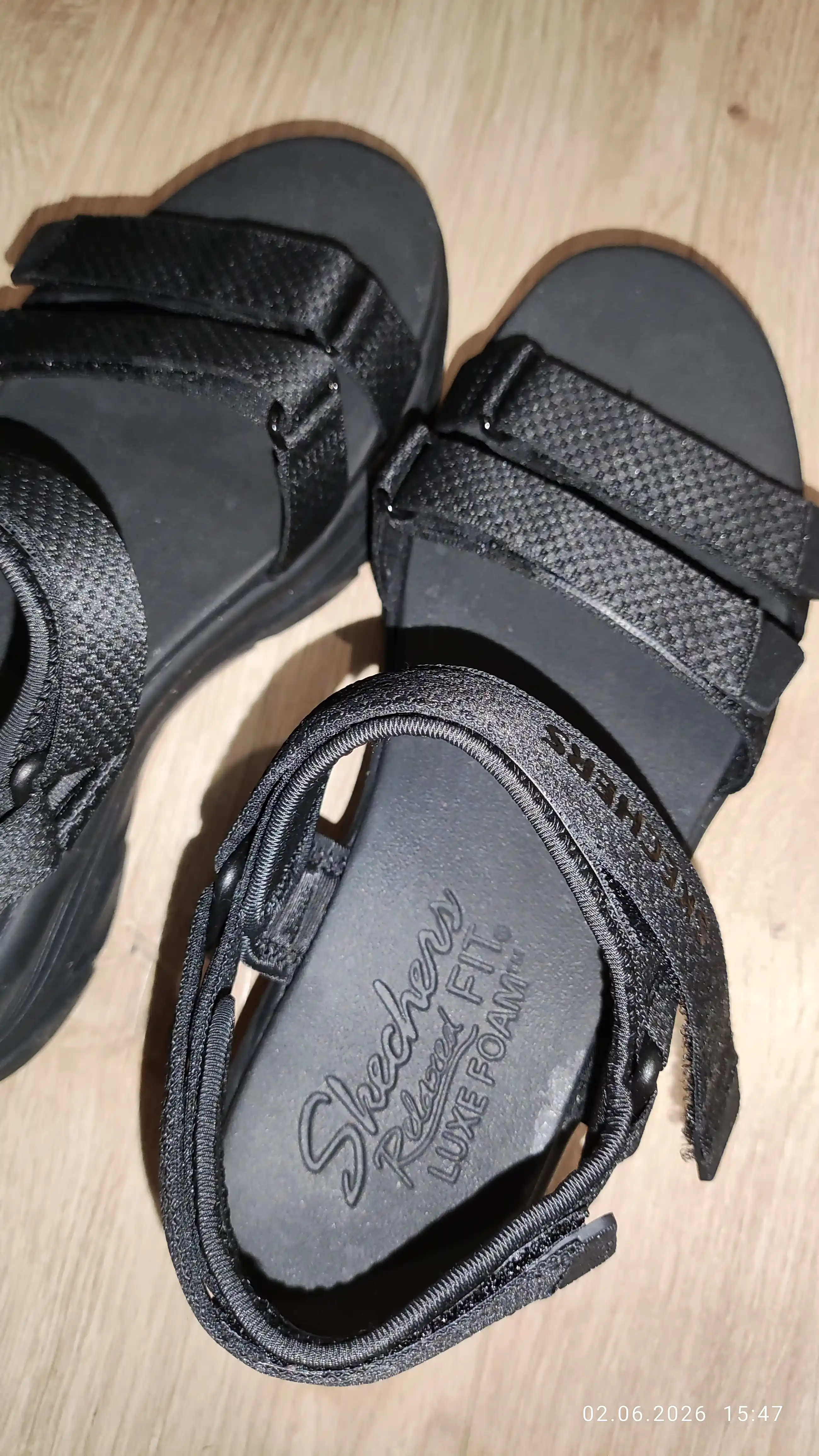 Ayollar sandali Skechers D'Lux Walker - Sea-Scape, to'rli ustki qismli
