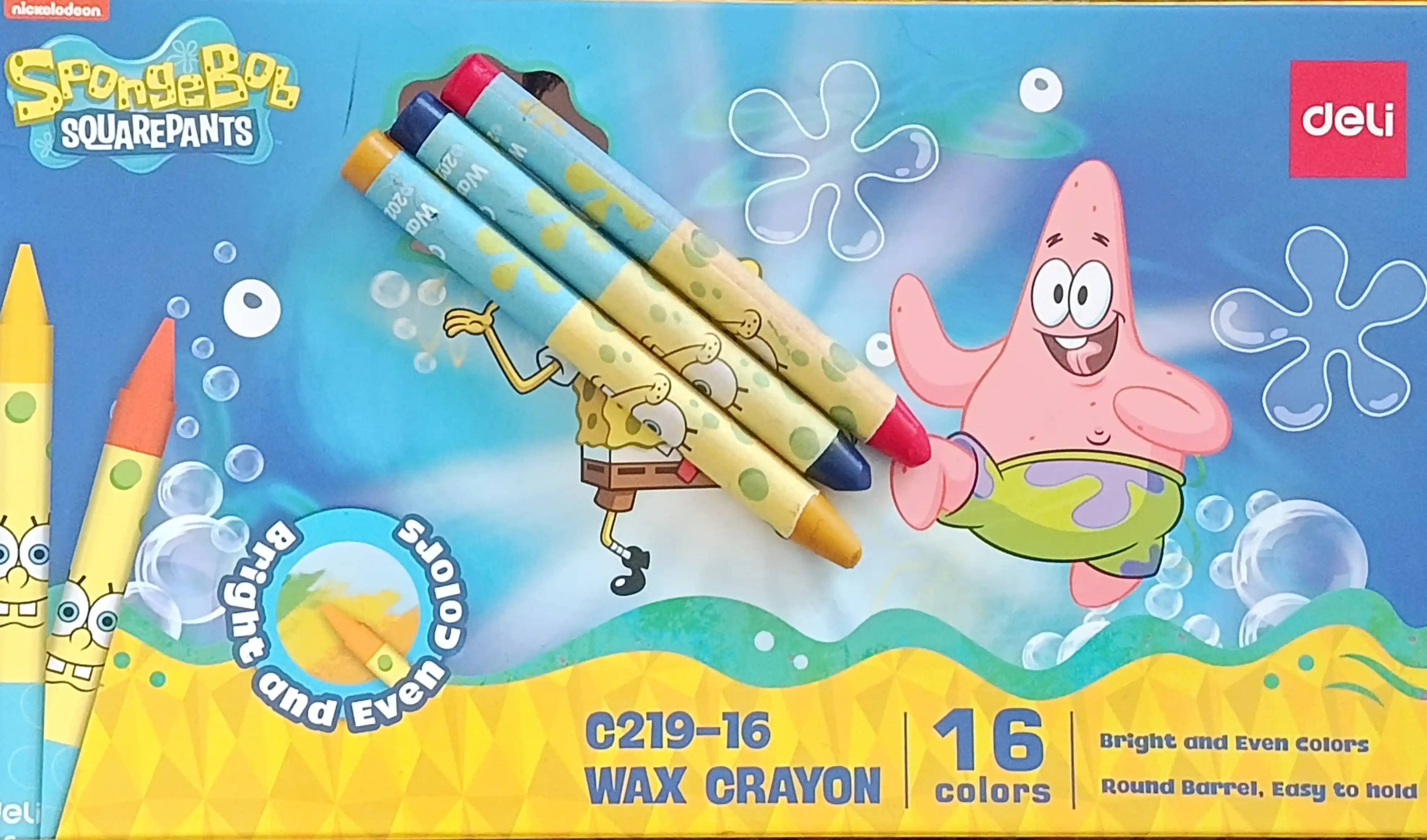 Mayda bo'rlar SpongeBob Deli EC219-16, 10 rang