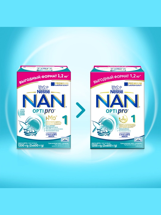 Детская смесь NAN 1, 2x600 г