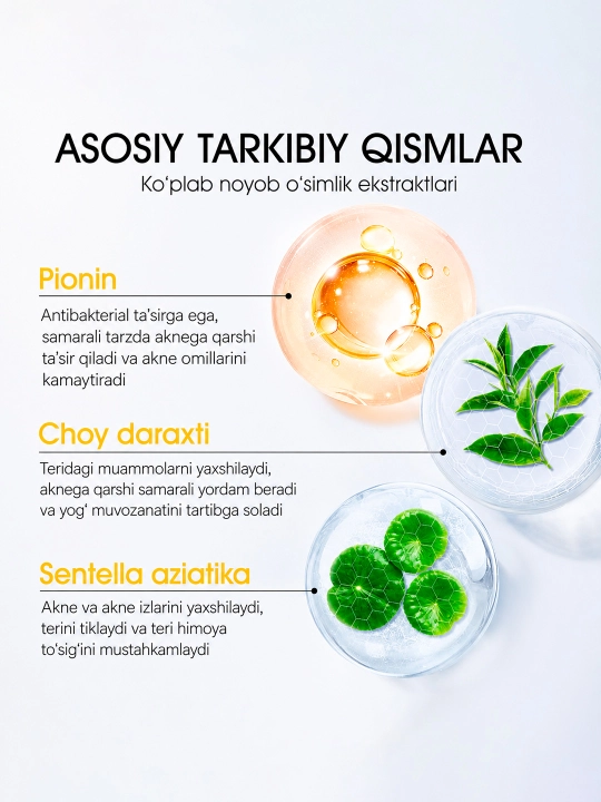 SKINEVER Akne va husnbuzarlarga qarshi tungi yuz niqobi, salitsil kislotasi bilan, 20 ml
