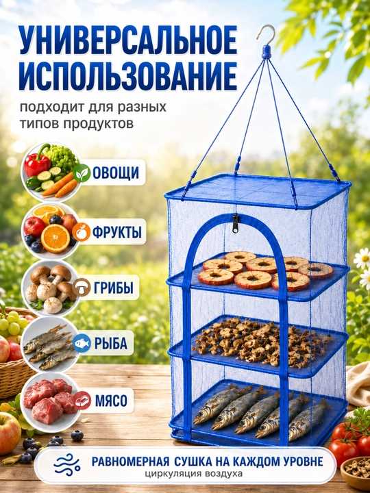 Подсачок для ловли рыбы, сгибаемый, с телескопической ручкой