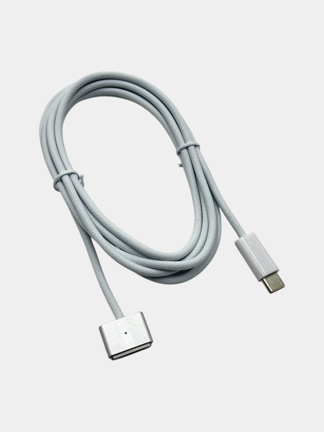 MacBook Air va Pro uchun MagSafe 3 2 metrli USB-C kabeli, oʻralgan, tez zaryadlanuvchi, oq