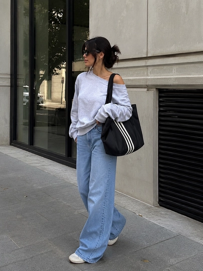 Ayollar uchun shopper sumka, yelkaga osiladigan sumka, ish va o‘qish uchun, A4 formatli