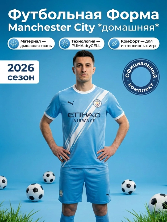 Футбольная форма манчестер сити 2026