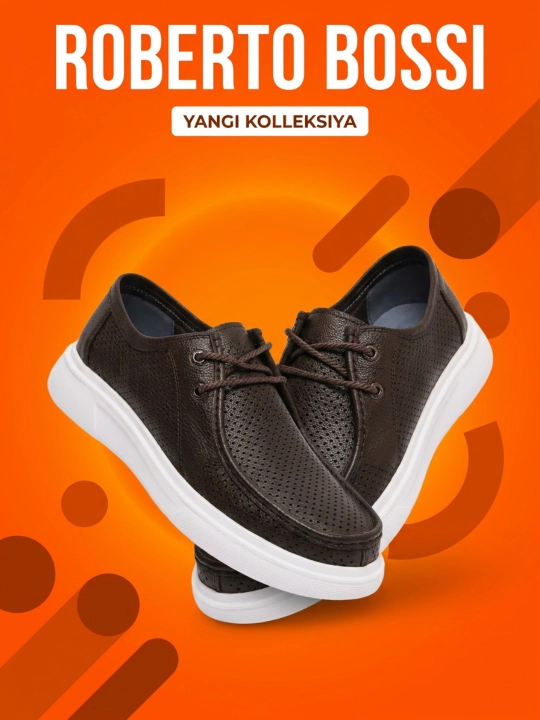 Roberto Bossi erkaklar charm mokasinlari, bahor, yoz, kuz, o'lchamlari 39 dan 44 gacha