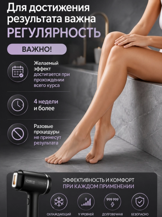 Фотоэпилятор CRONIER для домашнего использования