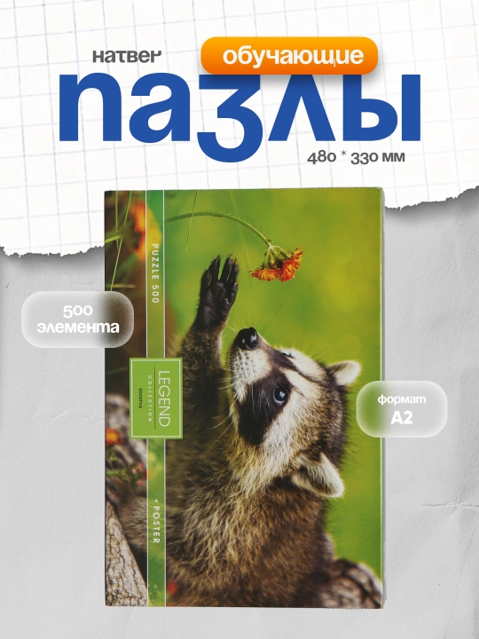 Пазлы Hatber Premium, А2, 480 * 330 мм, 500 элементов, 500ПЗ2_26220 - 