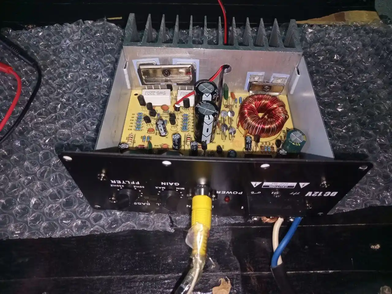 S100 12V 300Vt avtomobil kuchaytirgich platasi, bass sabvufer uchun