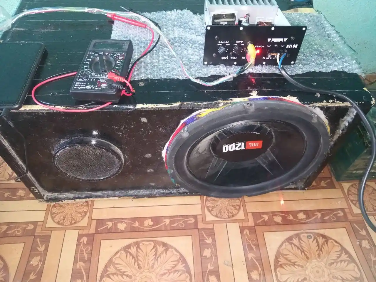 S100 12V 300Vt avtomobil kuchaytirgich platasi, bass sabvufer uchun