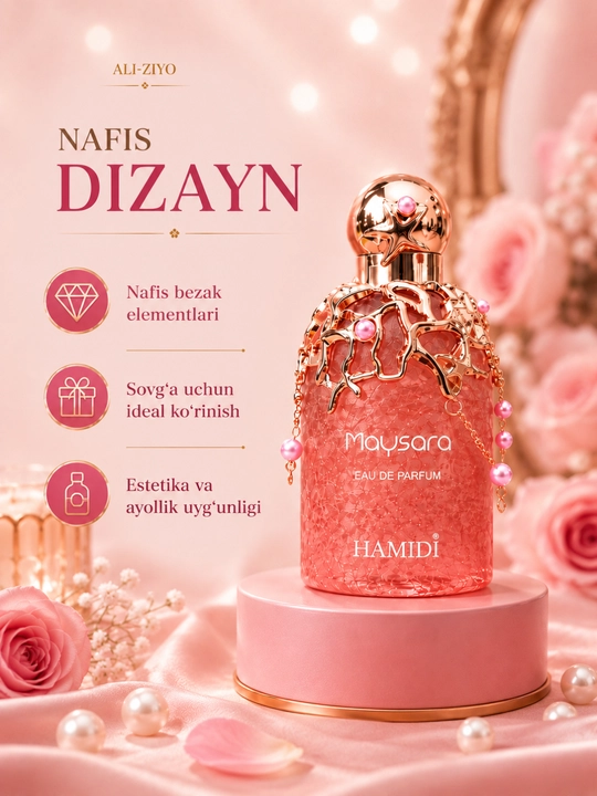Ayollar Atiri Hamidi Maysara 100 ml, Parfyumlangan Suv