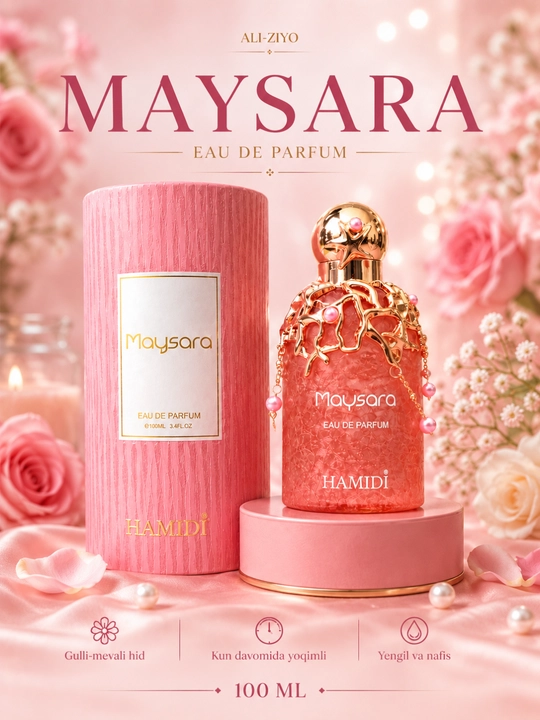 Ayollar Atiri Hamidi Maysara 100 ml, Parfyumlangan Suv