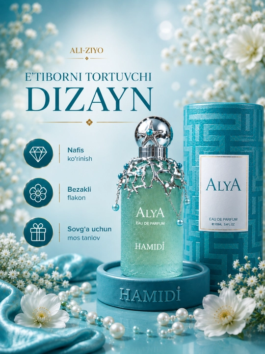 Ayollar Atiri Hamidi Maysara 100 ml, Parfyumlangan Suv