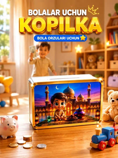 Детские прочные копилки, с уникальным дизайном