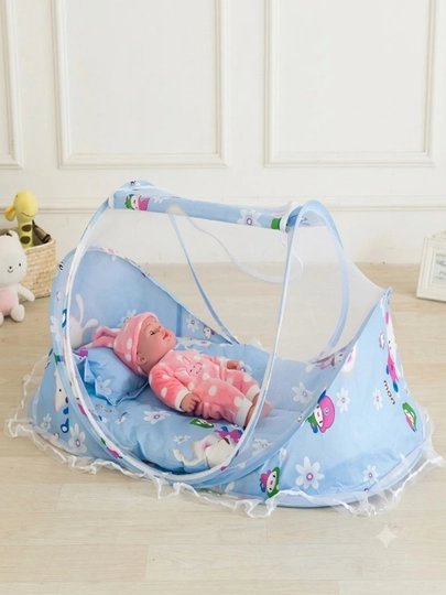 Детская складная москитная сетка для детей и младенцев — 121998D-CHCH-НГОЛУБ