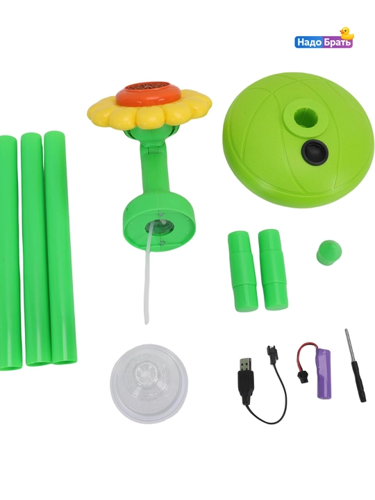 Sovun pufak mashinasi, LED chiroqli, USB generator bolalar uchun