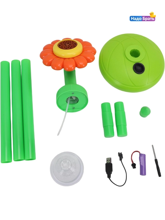 Sovun pufak mashinasi, LED chiroqli, USB generator bolalar uchun