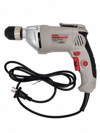 Elektr drel CROWN 600 VT, CT10076, kuchli, ixcham va ishonchli