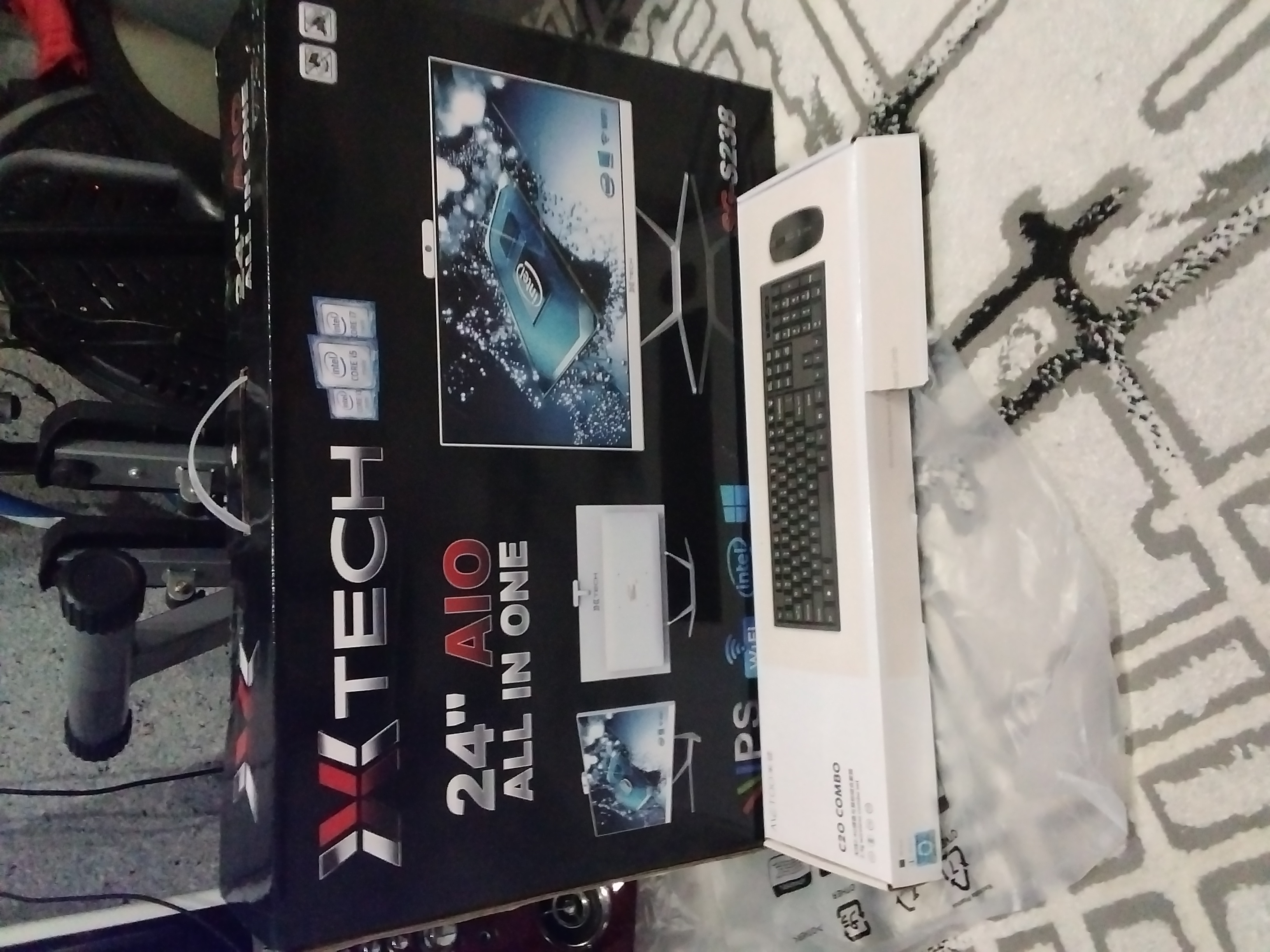 Xtech monobloki,24 dyuymli, i5, 8GB, SSD128,256,512GB Windows 10, klaviatura va sichqoncha