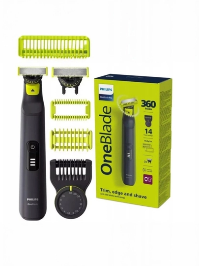 Philips OneBlade Pro 360 QP6542/15 универсальный триммер и шейвер для лица и тела — 70512-6542