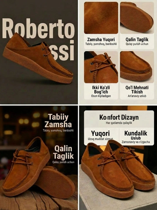 Мужские мокасины, 100% замшевые, туфли, лоферы Roberto Bossi, летние, классические
