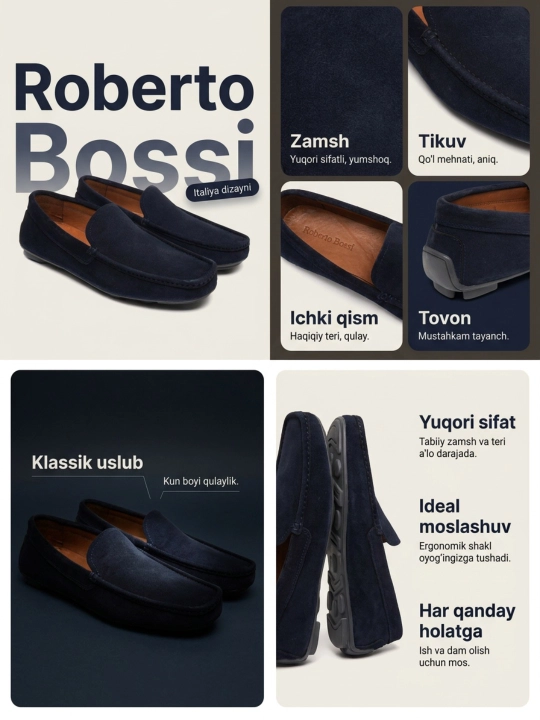 Мужские мокасины, 100% замшевые, туфли, лоферы Roberto Bossi, летние, классические