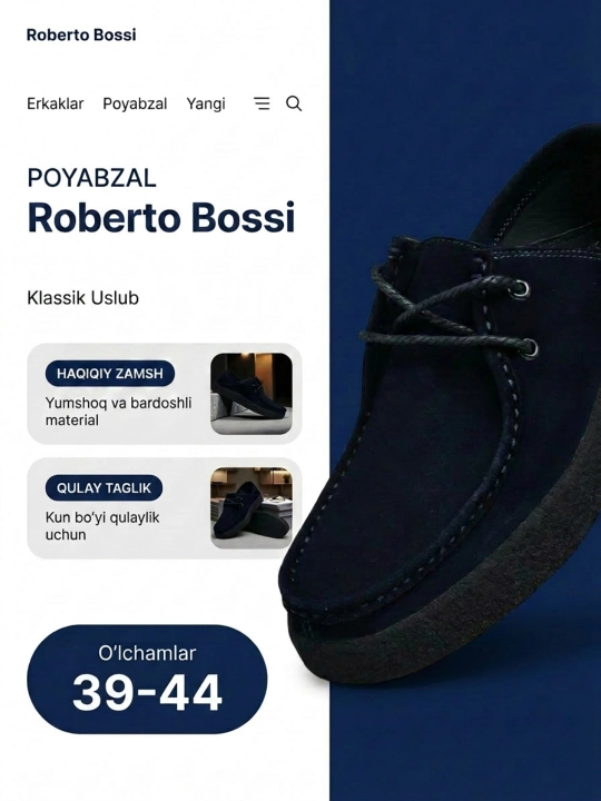 Мужские мокасины, 100% замшевые, туфли, лоферы Roberto Bossi, летние, классические