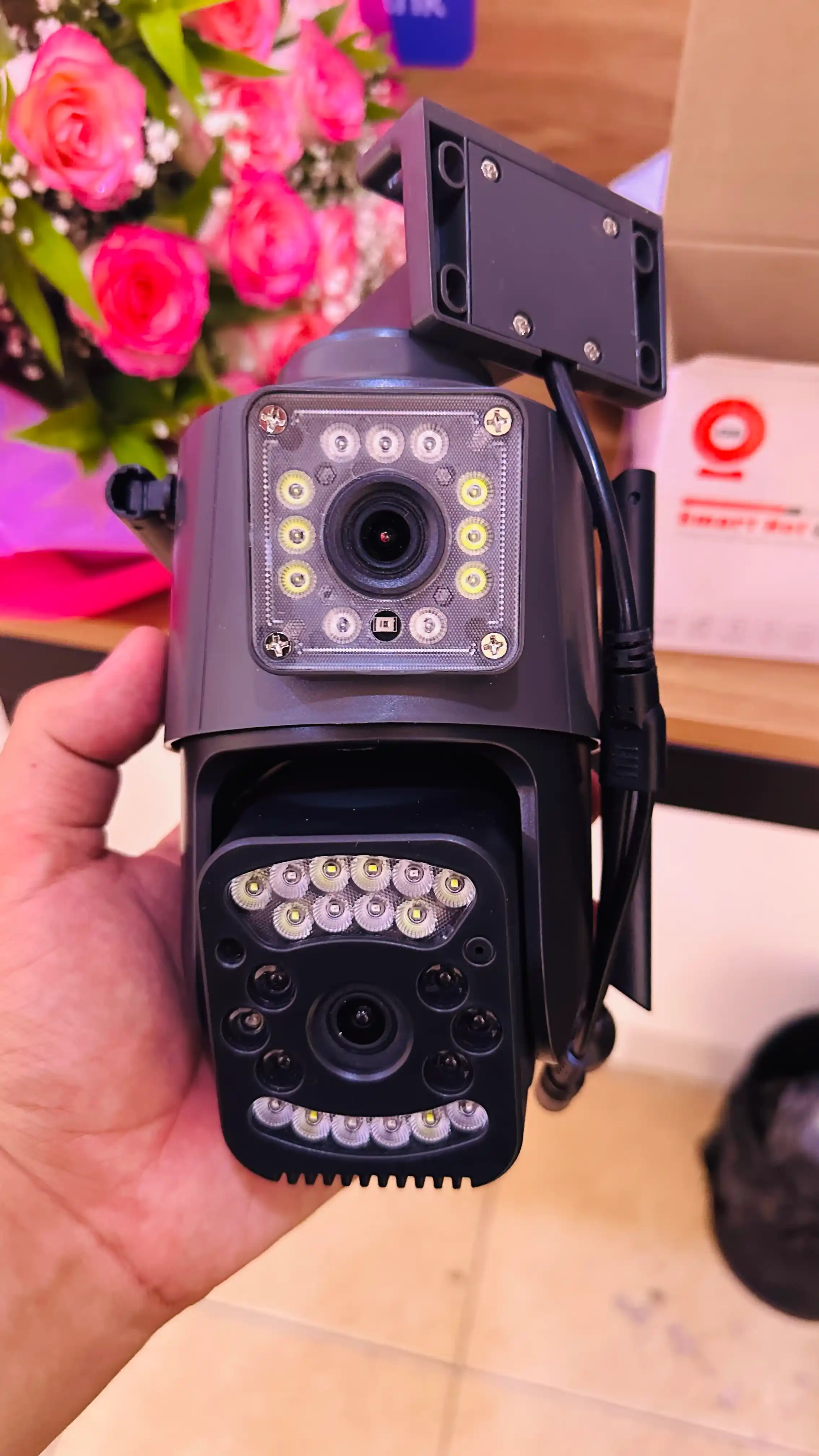 4G sim kartali kamera, 2 linzali, xavfsizlik kamerasi, Smart PTZ Camera, V380 PRO